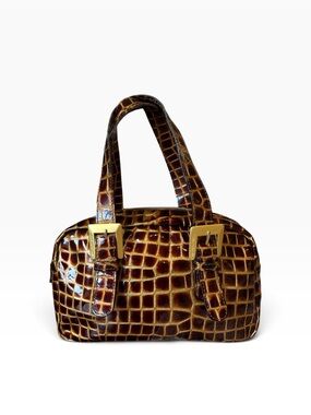 Vintage Jane Shilton Croc Embossed Handbag 🤎